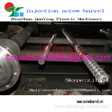 Bimetallic Plastic Extruder Screw And Barrel For Profile Extrusion Line 